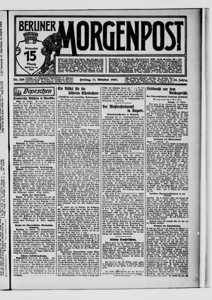 Berliner Morgenpost vom 11.10.1907