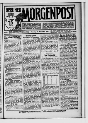 Berliner Morgenpost vom 19.11.1907