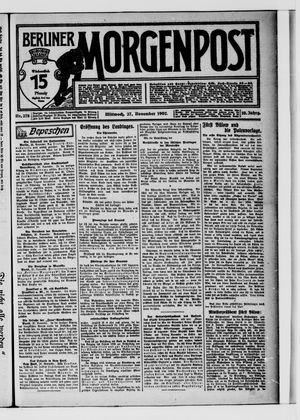 Berliner Morgenpost vom 27.11.1907