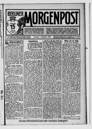 Berliner Morgenpost vom 01.12.1907