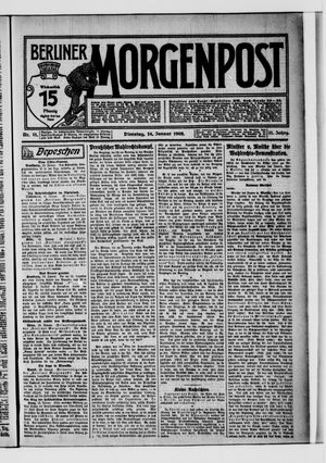 Berliner Morgenpost vom 14.01.1908