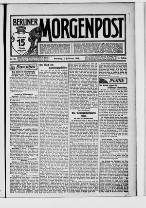 Berliner Morgenpost vom 02.02.1908