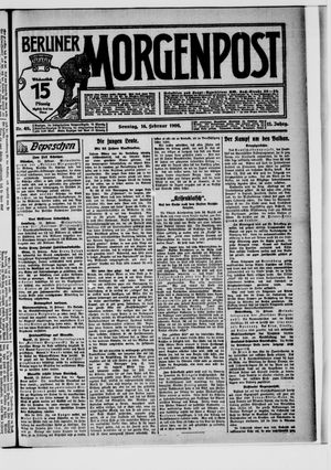 Berliner Morgenpost vom 16.02.1908