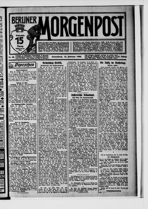 Berliner Morgenpost vom 22.02.1908