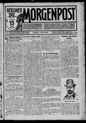 Berliner Morgenpost vom 14.04.1908