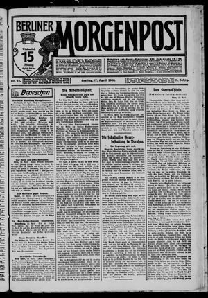 Berliner Morgenpost vom 17.04.1908