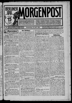 Berliner Morgenpost vom 23.04.1908