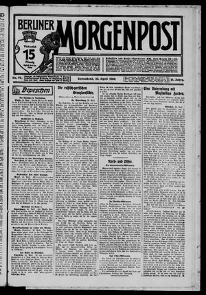 Berliner Morgenpost vom 25.04.1908