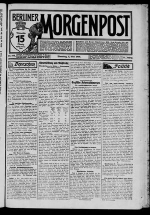 Berliner Morgenpost vom 05.05.1908