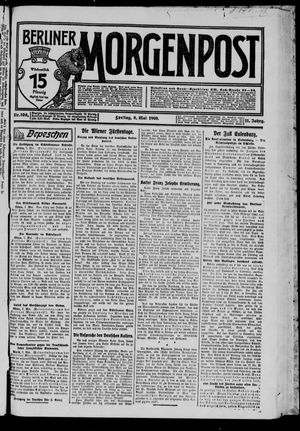 Berliner Morgenpost on May 8, 1908