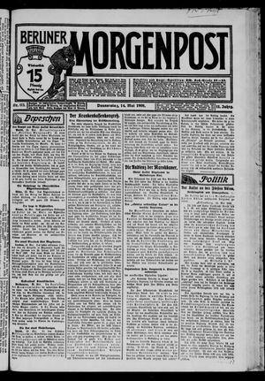 Berliner Morgenpost vom 14.05.1908