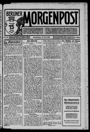 Berliner Morgenpost vom 25.06.1908