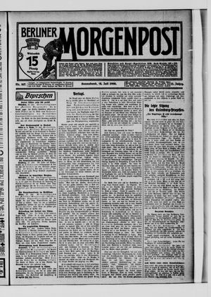 Berliner Morgenpost vom 18.07.1908