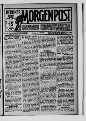 Berliner Morgenpost vom 31.07.1908