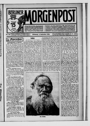 Berliner Morgenpost vom 09.09.1908
