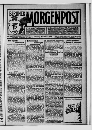 Berliner Morgenpost vom 20.10.1908