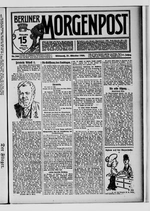 Berliner Morgenpost vom 21.10.1908