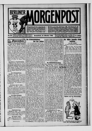 Berliner Morgenpost vom 24.10.1908