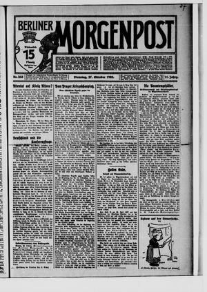 Berliner Morgenpost vom 27.10.1908