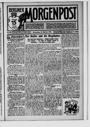 Berliner Morgenpost vom 29.10.1908