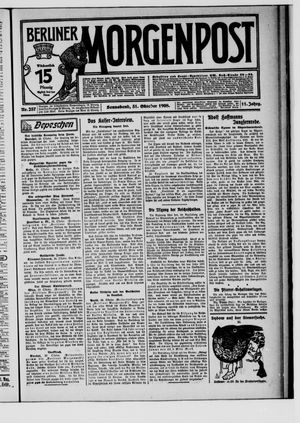 Berliner Morgenpost vom 31.10.1908