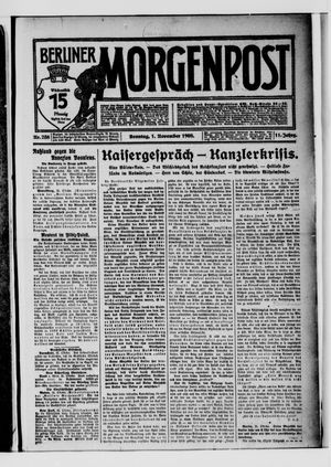 Berliner Morgenpost vom 01.11.1908