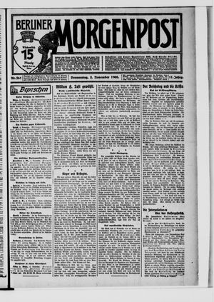 Berliner Morgenpost vom 05.11.1908