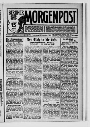 Berliner Morgenpost vom 12.11.1908