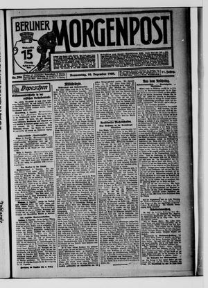 Berliner Morgenpost vom 10.12.1908