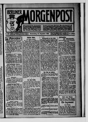 Berliner Morgenpost vom 24.12.1908