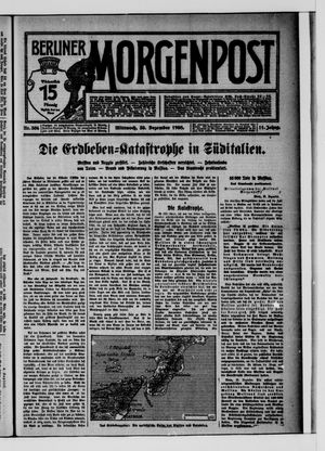 Berliner Morgenpost vom 30.12.1908