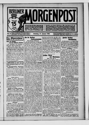 Berliner Morgenpost vom 17.01.1909