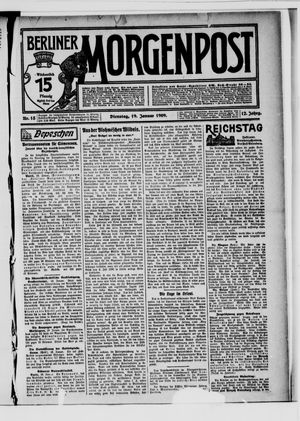 Berliner Morgenpost vom 19.01.1909