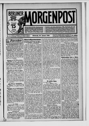 Berliner Morgenpost vom 20.01.1909