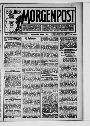 Berliner Morgenpost vom 24.01.1909