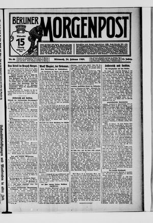 Berliner Morgenpost vom 24.02.1909