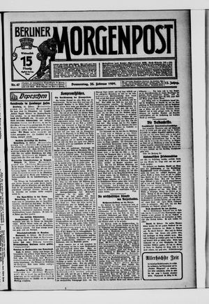 Berliner Morgenpost vom 25.02.1909