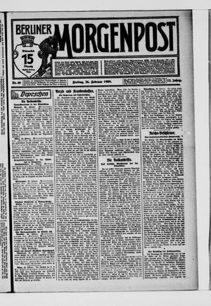 Berliner Morgenpost vom 26.02.1909