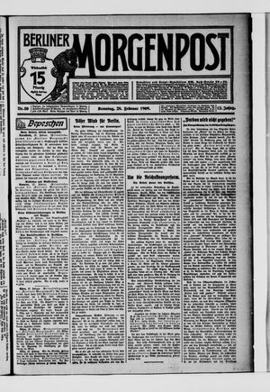 Berliner Morgenpost vom 28.02.1909