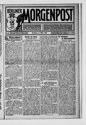 Berliner Morgenpost vom 14.03.1909