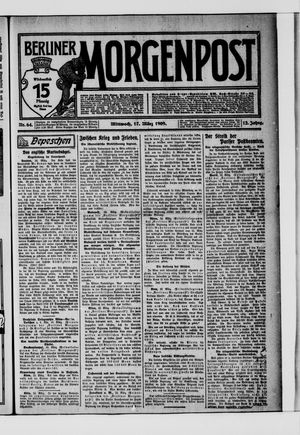 Berliner Morgenpost vom 17.03.1909