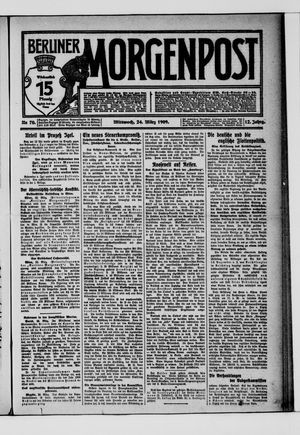 Berliner Morgenpost vom 24.03.1909