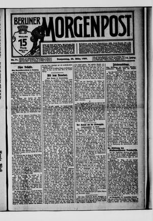 Berliner Morgenpost vom 25.03.1909