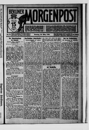 Berliner Morgenpost vom 28.03.1909