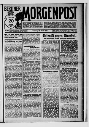 Berliner Morgenpost vom 18.04.1909