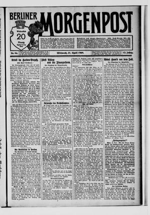 Berliner Morgenpost on Apr 21, 1909