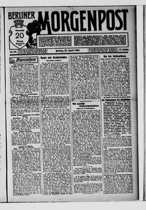 Berliner Morgenpost vom 23.04.1909