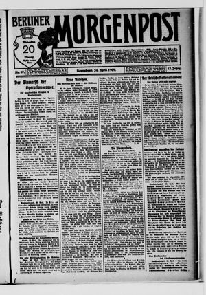Berliner Morgenpost vom 24.04.1909