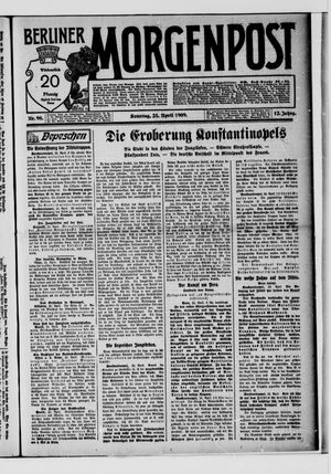 Berliner Morgenpost vom 25.04.1909