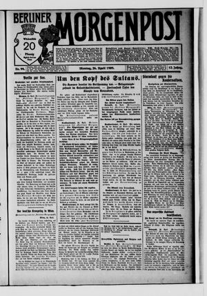 Berliner Morgenpost vom 26.04.1909